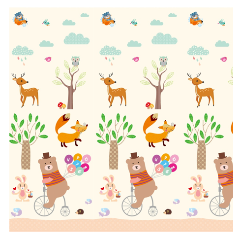 Foldable XPE Foam Baby Play Mat Non-Toxic Crawling Mat with Animal Print for Indoor & Outdoor Hard Floors Camping & Exercise Use vantis (11) Non-Toxic Folding Kids Portable Cartoon Printed Mat XPE Foam Crawling Baby Foldable Play Mat XPE Mat