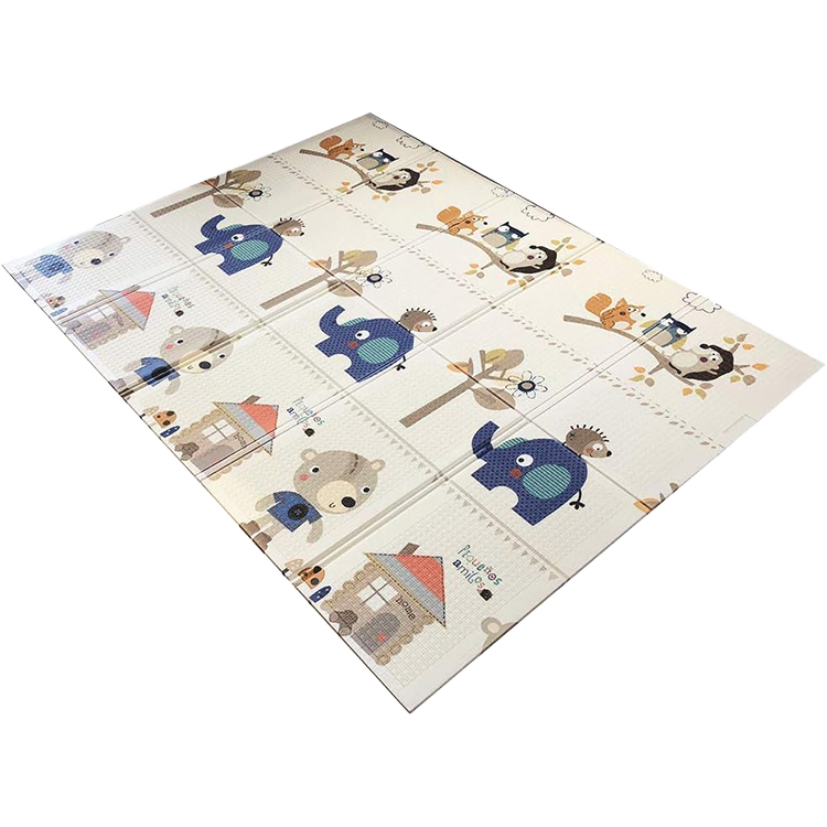 Foldable XPE Foam Baby Play Mat Non-Toxic Crawling Mat with Animal Print for Indoor & Outdoor Hard Floors Camping & Exercise Use vantis (49) Foldable XPE Foam Baby Play Mat for Indoor Floor Use with Non Slip Texture Safe and Durable Material