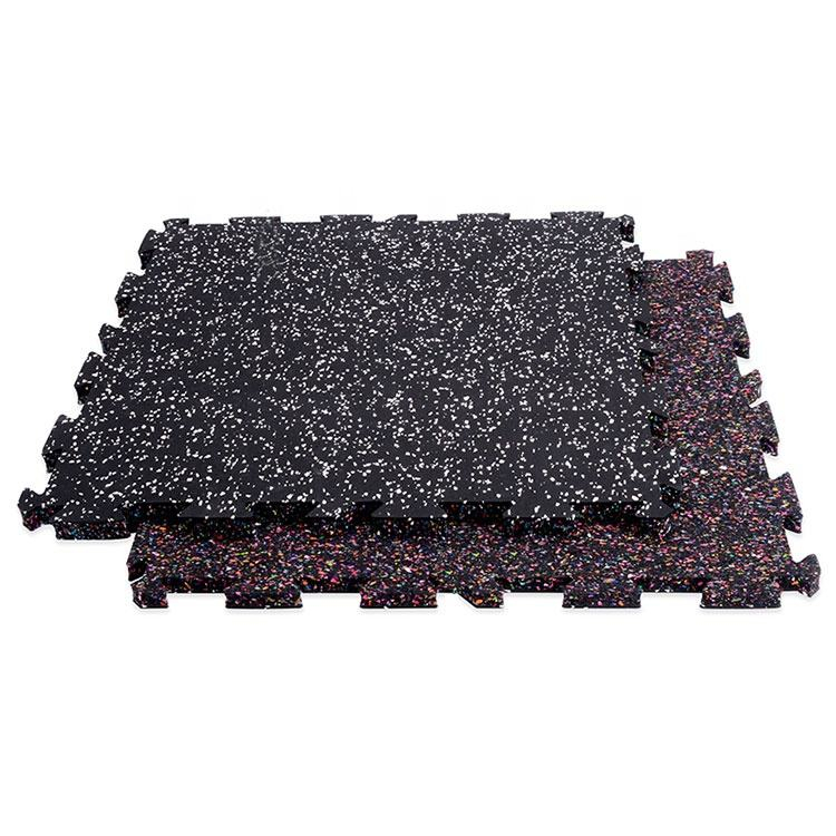 Gym EPDM Rubber Flooring Mats Tile Laminated Rubber Floor Durable EPDM Rubber Matting Gym Floor (7) - 副本 Eco-Friendly Sound-Proof Indoor Fitness Center Gym EPDM Rubber Interlock Floor Mat