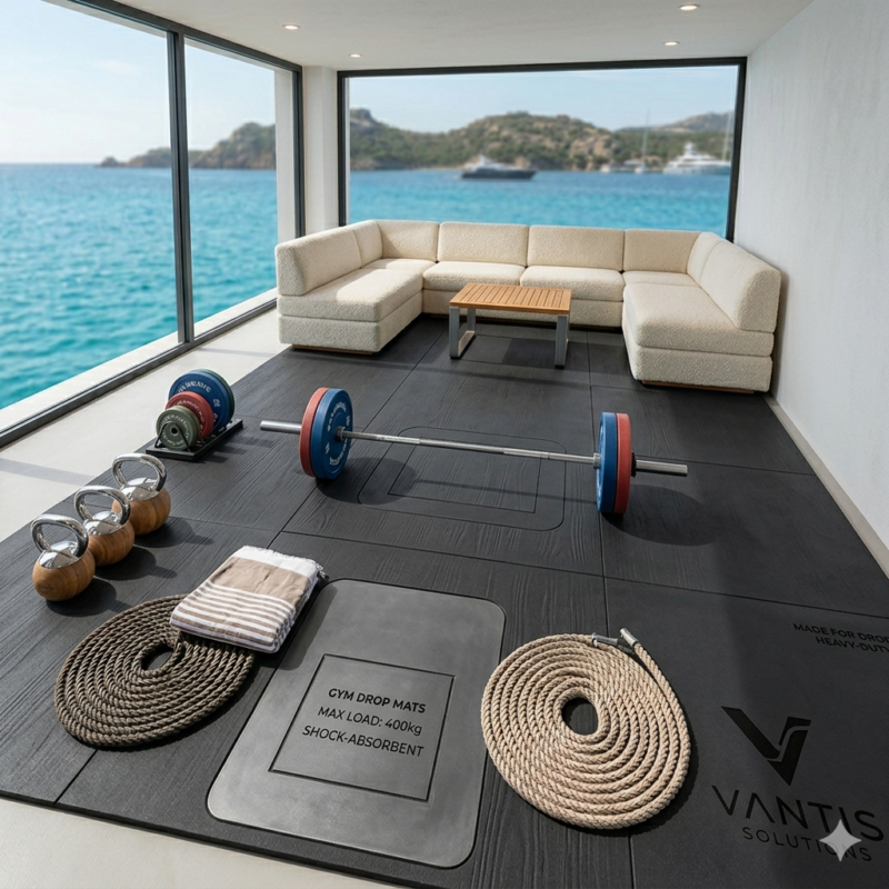 Gym Weightlifting Drop Mats