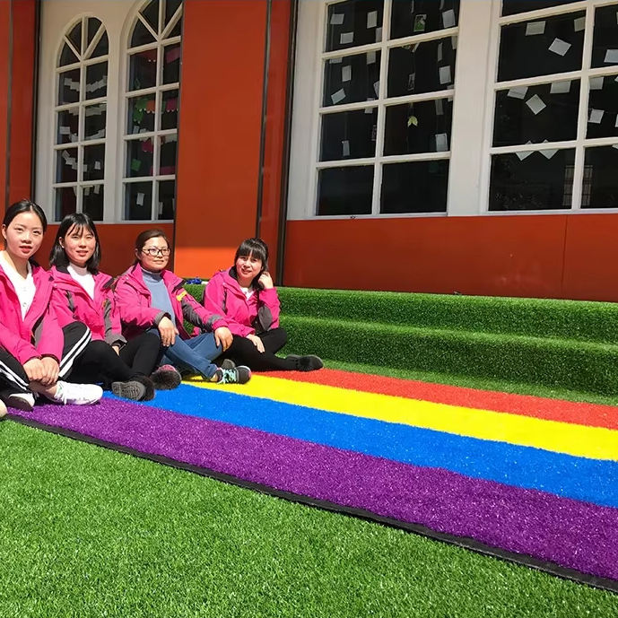 Rainbow Synthetic Turf Runway