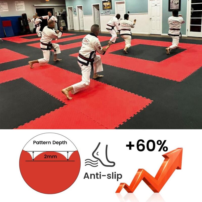 Vantis Taekwondo Eva Bjj Karate Judo Tatami Jiu-jitsu Gym Floor Puzzle Foam Tiles Martial Arts Interlocking Gym Mats 1mx1m 2.5cm 3cm 3cm (240) 30x30cm 60x60cm Exercise Mats Foam Puzzle Eva Mats EVA Foam Interlocking Floor Tiles for Fitness