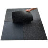 rubber floor mat tile gym flooring epdm abr (1) Eco-Friendly Sound-Proof Indoor Fitness Center Gym EPDM Rubber Interlock Floor Mat