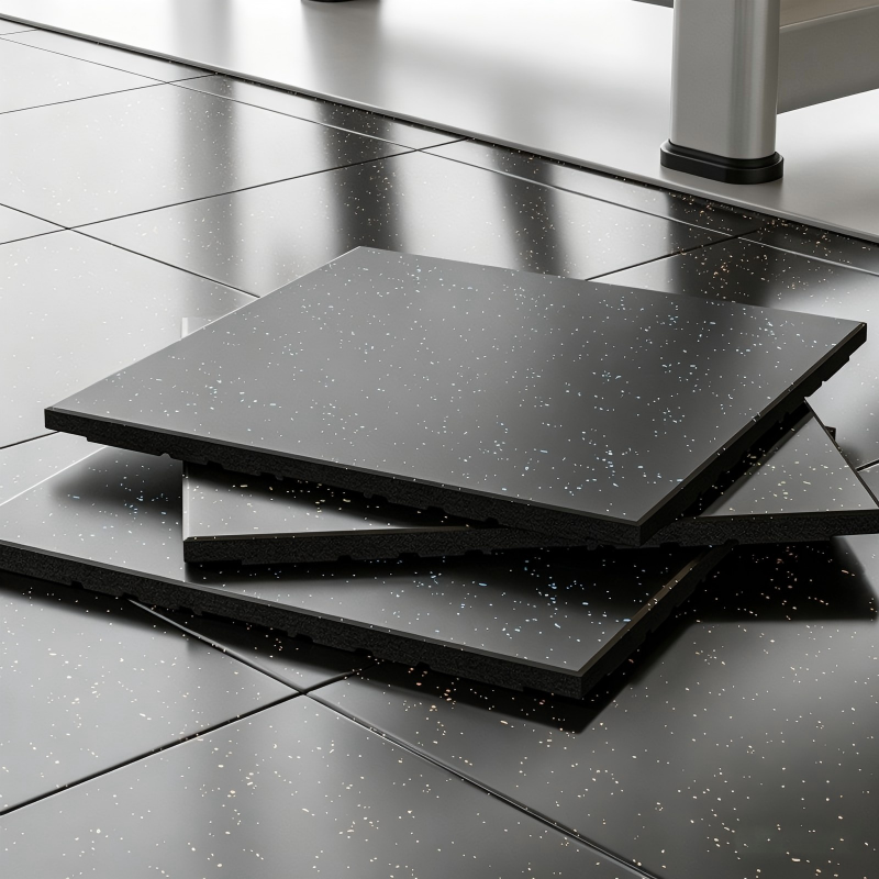 Shock Absorption Fitness Center Gym Rubber Floor Tiles