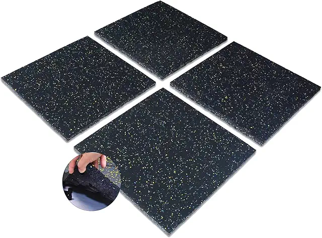 High Quality Environmental-Friendly Gym Equipment Gym Flooring Rubber Mat Tile (7) Shock Absorption Fitness Center Gym Rubber Floor Tiles